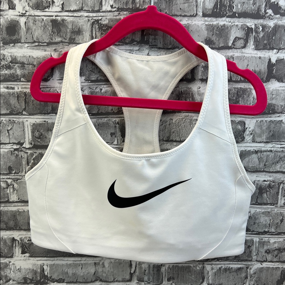 Nike white Racerback‎ Sports Bra